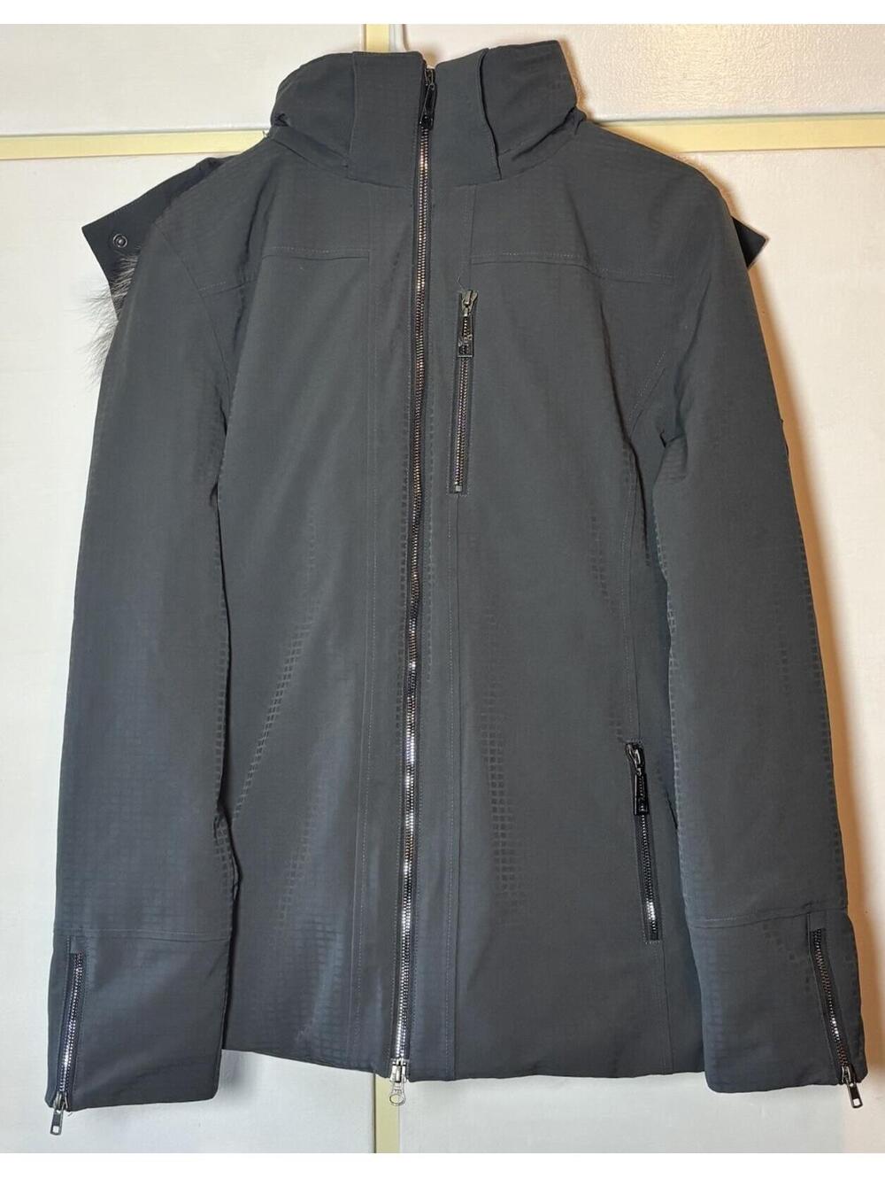 Skea Vail Colorado Women’s Winter Coat Jacket Size 10 Medium Fur Lined Hood Ski